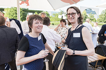 Karin Hoffmann, Unfallkasse Baden-Württemberg, Caroline Ritter, Verkehrsclub Deutschland (VCD). Foto: Marco Urban