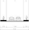 Bild 7: Typische Straßenquerschnitte: vorher breite Fahrbahn mit Zweirichtungsverkehr