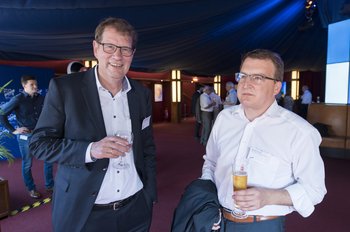 Gero Storjohann MdB, CDU/CSU-Bundestagsfraktion, Daniel Schüle, Geschäftsführer Deutsche Verkehrswacht (DVW). Foto: Marco Urban