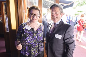 Dr. Manuela Hütten, Berliner Verkehrsbetriebe GmbH (BVG), Benno Schrief, Jenoptik Robot GmbH. Foto: Marco Urban