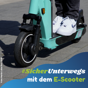 E-Scooter, Fahrer, Schuhe