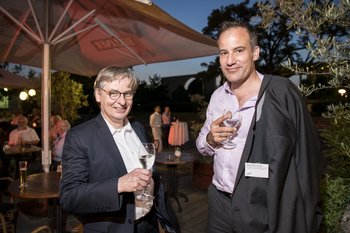 Dr. Jörg Hedtmann und Dr. Daniel Wollenberg, Berufsgenossenschaft für Verkehr (BG Verkehr). Foto: Marco Urban