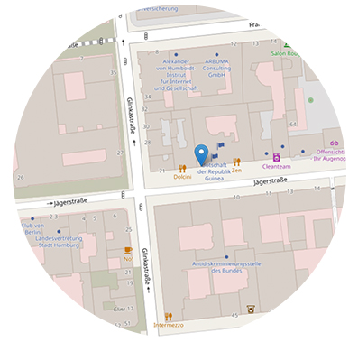 Karte: Jägerstraße 67-69, 10117 Berlin