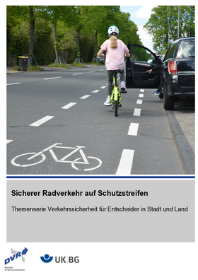Vorschaubild der PDF-Datei Sicherer Radverkehr auf Schutzstreifen