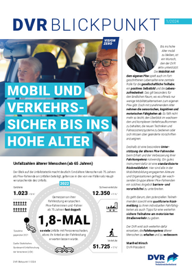 Vorschaubild der PDF-Datei DVR-Blickpunkt: Fahrkompetenz älterer Menschen