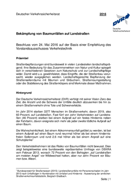 Vorschaubild der PDF-Datei Bekämpfung von Baumunfällen auf Landstraßen