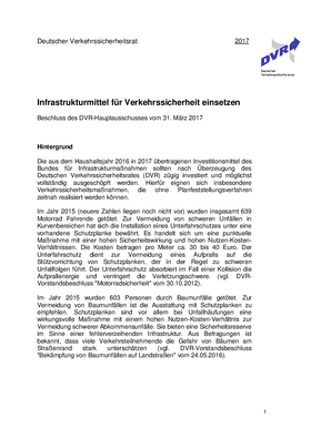 Vorschaubild der PDF-Datei Infrastrukturmittel für Verkehrssicherheit einsetzen