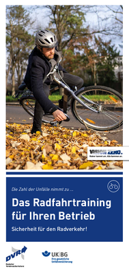 Vorschaubild der PDF-Datei Flyer „Das Radfahrtraining für Ihren Betrieb“
