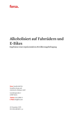 Vorschaubild der PDF-Datei Forsa-Umfrage_Alkoholisiert auf Fahrrädern und E-Bikes_12/25