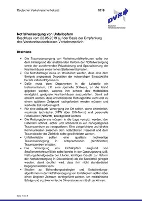 Vorschaubild der PDF-Datei Notfallversorgung von Unfallopfern