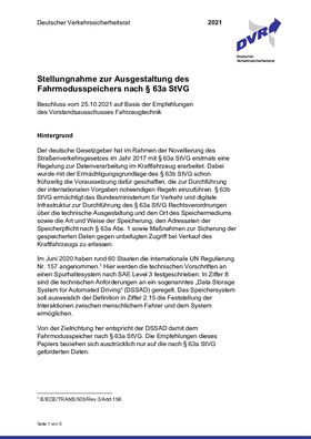 Vorschaubild der PDF-Datei Stellungnahme: Fahrmodusspeicher
