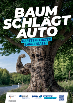 Vorschaubild der PDF-Datei „Hartes Pflaster Landstraße“ – Baum (DIN A4 Plakat)