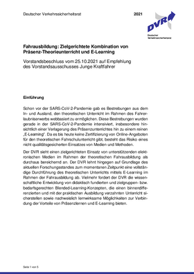 Vorschaubild der PDF-Datei Beschluss: Theoretischer Fahrschulunterricht