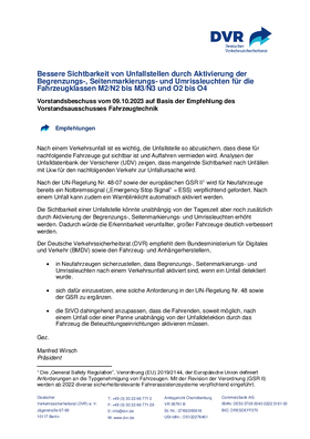 Vorschaubild der PDF-Datei Vorstandsbeschuss: Bessere Sichtbarkeit von Unfallstellen